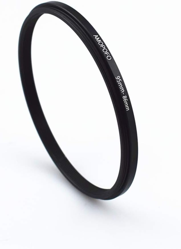 95 to 86mm Metal Ring/95mm to 86mm Step Down Rings Filter Adapter for UV,ND,CPL,Metal Step Down Rings,Compatible with All 95mm Camera Lenses & 86mm Accessories