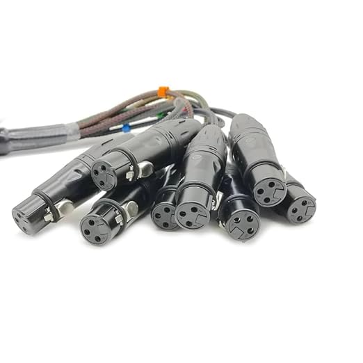 DB25 to XLR Female Snake Cable - 30m DB25 Male to 8 Channel XLR 3Pin Female Balanced D-Sub Snake Patch Bay Interface Modular Cable