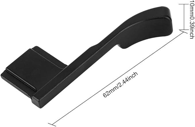 X E3 Aluminum Alloy Hot Shoe Thumb Up Hand Grip for Fuji X E3 X E2S Camera (Black)