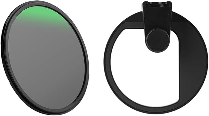 Magnetic Smartphone Filter 72mm Ring Cold Shoe Phone Holder CPL ND GND(Magnetic ND64 Set)