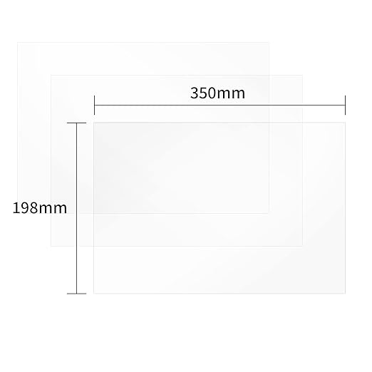 Chitu Systems 3Pcs Protect Films for Sonic Mega 8K 15 Inches 350x198mm Resin 3D Printers LCD Screen Protector (Sonic Mega 8K)