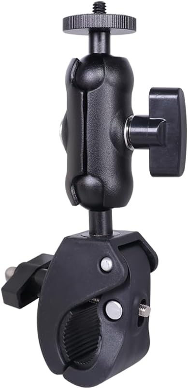 Super Clamp Camera Clamp Mount Monitor 360° Ballhead Magic Arm Double Ball Head Adapter with 1/4"-20 & 3/8"-16 Thread for Canon Nikon DSLR Camera/Gopro/LED Lights/Ronin-M/Ronin MX/Freefly MOVI (X017)