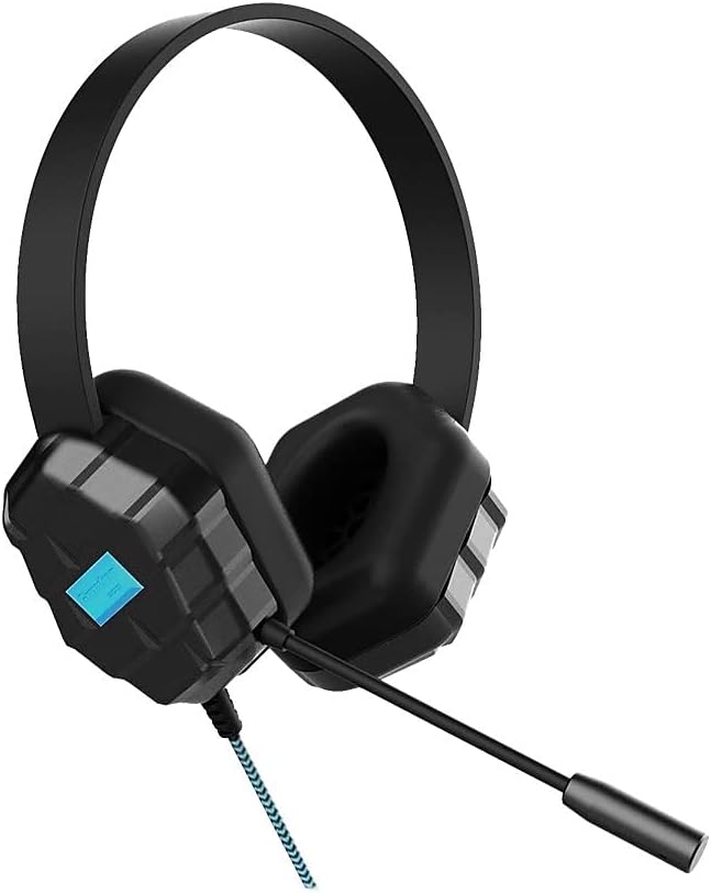 Gumdrop DropTech USB B2 On-Ear Headphone with Built-in Mic Designed for K-12 Students, Teachers and Classrooms– Drop Tested, Rugged and Reliable for an Enhanced Educational Learning Experience–Black