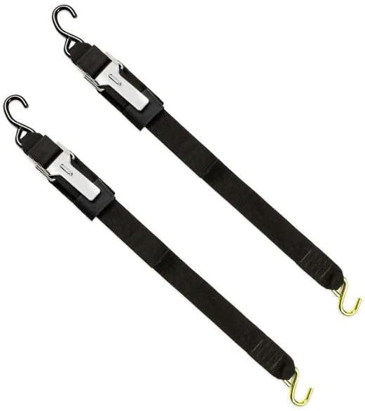 DC Cargo Mall 2" x 84" Transom Tie Down Straps – Heavy-Duty Boat Trailer Straps for Bass Boats, Jet Skis & More, Secure Fit, Easy to Use - Marine Boat Accessories