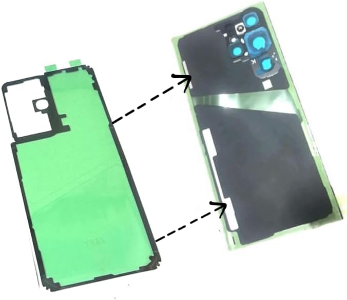 2pcs-Back Battery Door Cover Adhesive Glue Double Sided Tape Rear Cover Replacement for Samsung Galaxy S21 Ultra 5G SM-G998U Rear Cover Adhesive