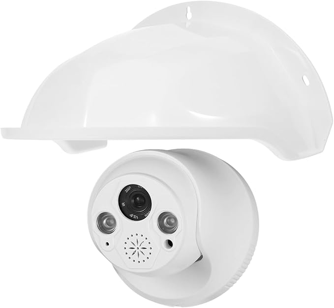 HOMSFOU Outdoor Camera Cover Weatherproof Sun Rain Shield Protective Housing for Security Cameras 11.42X8.27X5.12 Inches Easy Install