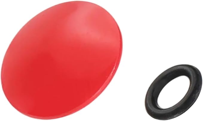 PATIKIL Camera Shutter Button, 10mm Convex Surface Shutter Release Button Pure Copper Camera Buttons for Nikon for Fujifilm for Leica DSLR/SLR, Red