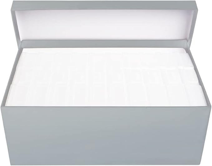 novelinks Photo Case 4" x 6" Photo Storage Box - 10 Inner Picture Storage Container Photo Organizer Case Picture Box Storage Photo Craft Keeper (White)
