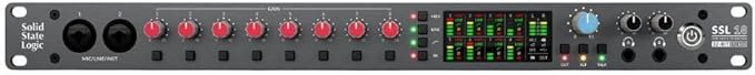 Solid State Logic SSL 18 26-In and 28-Out USB Audio Interface with 4K Analogue Enhancement, Alternative Speaker Switching, and 10 Balanced Line Outputs (Black)