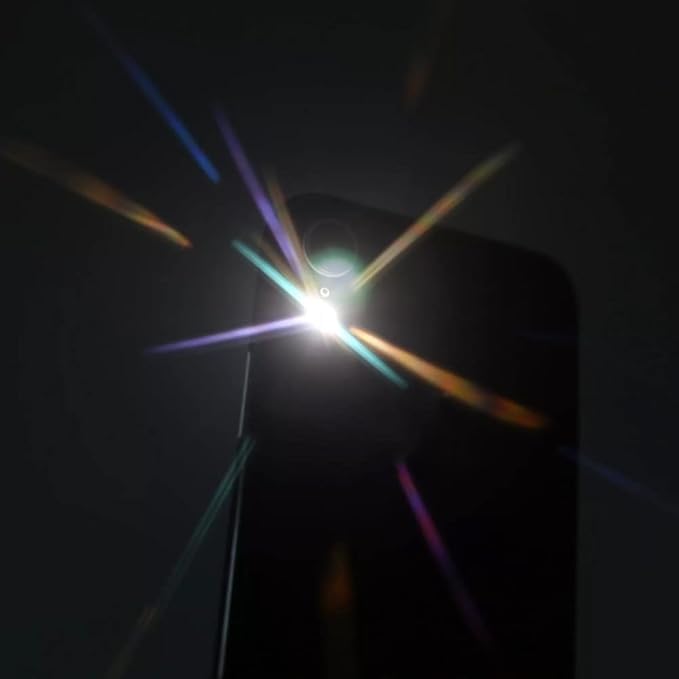 Prism Lens Filter 82mm Starlight Glare Filter Anamorphic Lens Flare Effect Filter Film Props(Rainbow ray Flares)