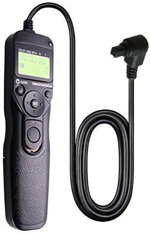 Foto&Tech LCD Timer Shutter Release Remote Control Cord (Compatible with EOS R5 Mark II 7D 6D Mark II, 5D Mark IV III II, 1DS Mark II III IV, 10D 20D 30D 40D 50D D60)