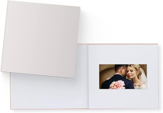 Heirloom 7" Digital Video Book with IPS HD Screen - Memory Playback Photo Album for Wedding Birthday Anniversary - 1 Hour Storage No WiFi Required - White Hardcover Gift