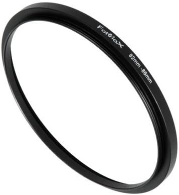 Fotodiox Metal Step Up Ring, Anodized Black Metal 82mm-86mm, 82-86 mm