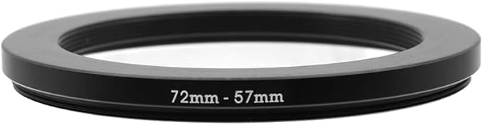 72-49/52/55/57/58/62/67/72/74/77/82/86/95/105mm Step Up & Step Down Rings Adapter for Camera Lens and Filters 72-57 Filter Adapter Ring 72mm Lens to 57mm Filters