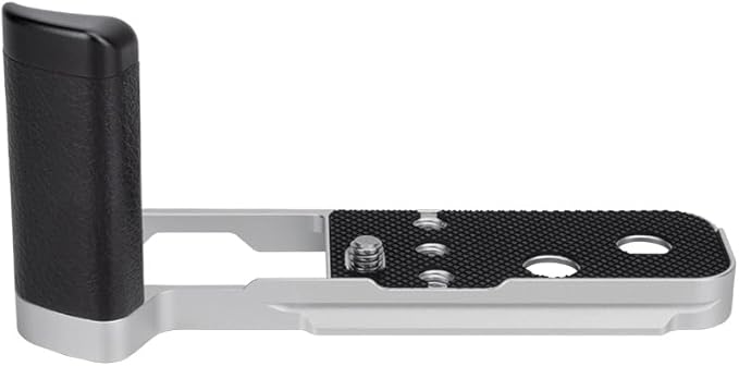Updated X100V Metal Hand Grip, L Bracket for Fuji Fujifilm X100V Camera (Not for X100VI), Three 1/4"-20 Tripod Hole, Arca Swiss Quick Release Plate, Access to Battery & Card Without Taking Grip Off