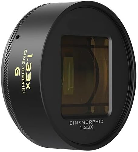 1.33x Blue or Gold Anamorphic Lens with 17mm Mount Phone Case for Cinematic Mobile Video(Gold)