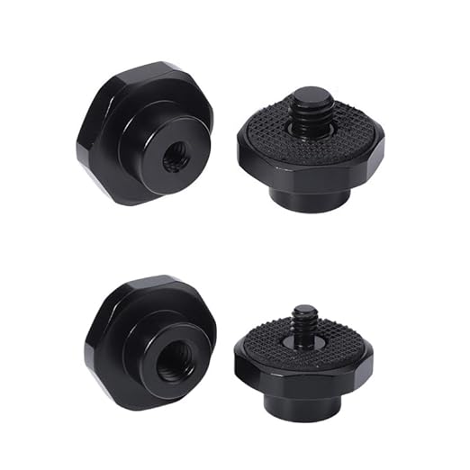 2 Pack Camera Tripod 1/4 to 3/8 Adapter 3/8"-16 to 1/4"-20 Adapter Converter for Camera Tripod Head Photography Light Stand Camera Desk Mount Mini Ball Head Quick Release Plate Ballhead