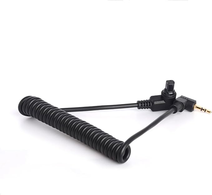 HangTon Remote Shutter Release Trigger Cable for Canon R3 R5 1DX 6D 7D 5D MKIII 60D EOS SLR Camera, 3.5mm Controller to N3