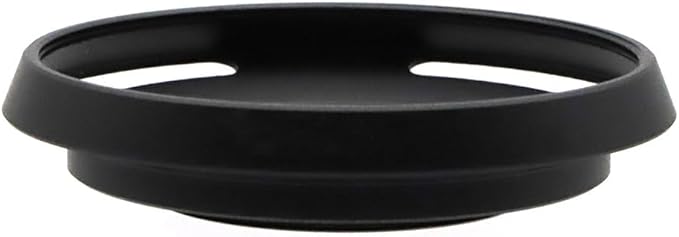 37mm Hollow Lens Hood 37mm Screw in Curved Vented Lens Hood 37mm Metal Lens Hood for 37mm Lens Hood Wide(Black)