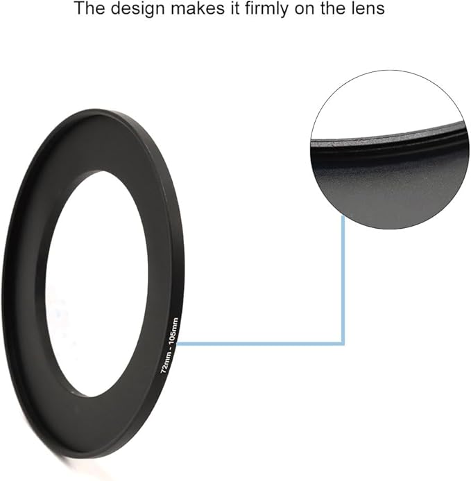 72-49/52/55/57/58/62/67/72/74/77/82/86/95/105mm Step Up & Step Down Rings Adapter for Camera Lens and Filters 72-58 Filter Adapter Ring 72mm Lens to 58mm Filters