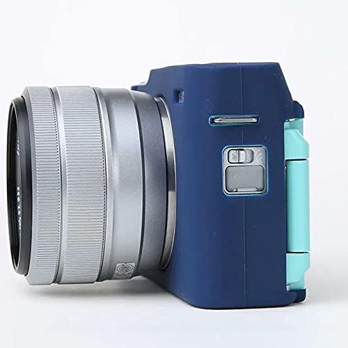 Professional Secure Silicone Camera Case Cover Housing Body Skin for Fujifilm Fuji X-A7 XA7 XA 7 Mirrorless Digital Camera (Blue)