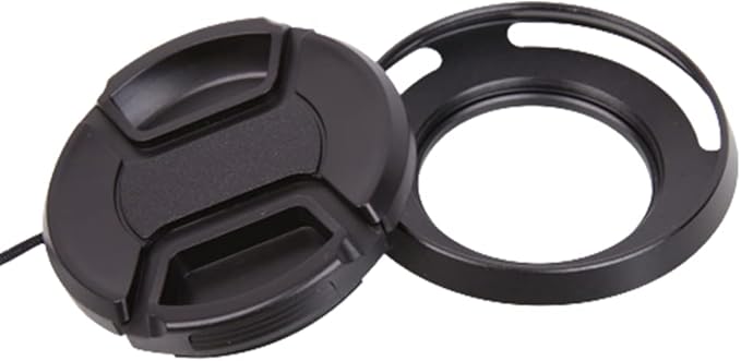 40.5 mm Metal Lens Hood Dedicated Lens Hood Shade Protector Vented Hood Compatible with Sony Alpha a6600 A6400 A6300 A6000 with 16-50mm Lens/Nikon 1 Nikkor 10-30mm Lens (Black)