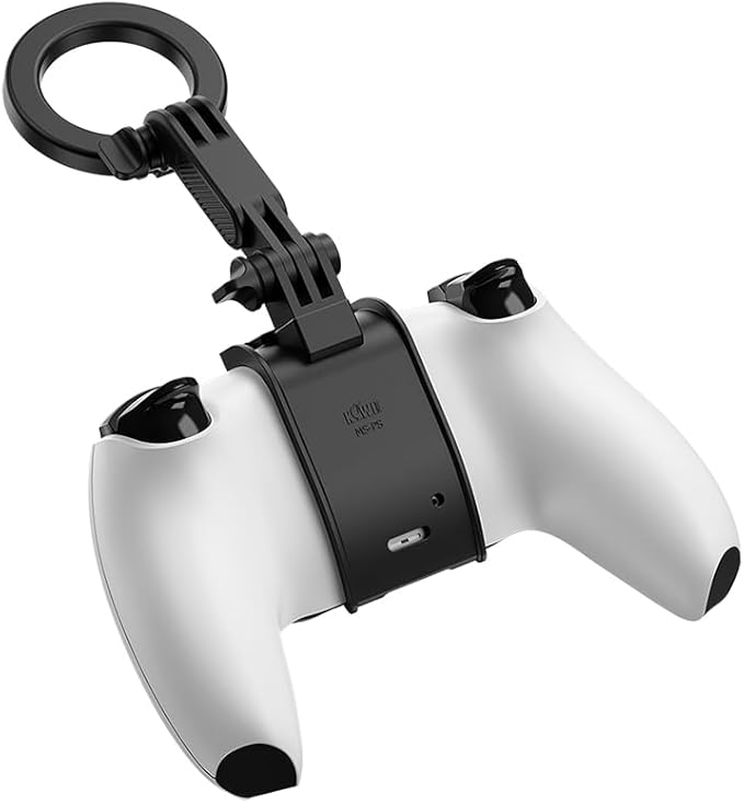 KIWIFOTOS Magnetic Phone Mount for PS5 Gaming Controller PlayStation Dualsense Wireless Controller Phone Stand Holder for iPhone 17 16 Samsung Pixel Smartphone