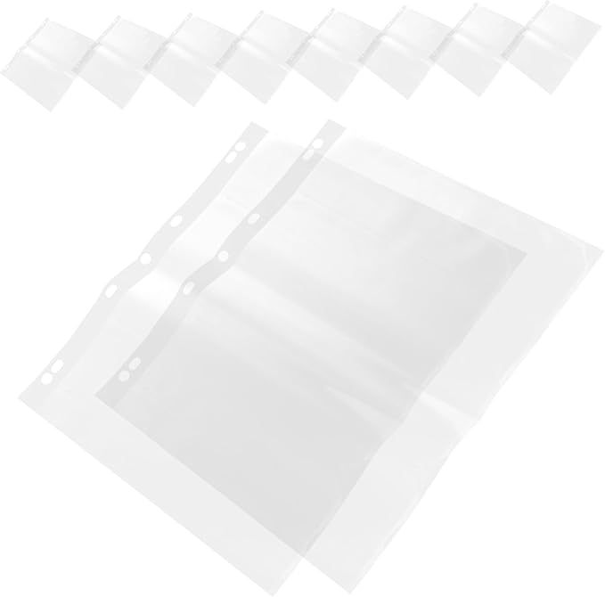STOBOK 10 Pack Negative Film Sleeves Film Binder Archival Storage Sheets Rigid Print Protectors Waterproof Binder-Friendly for Collectors