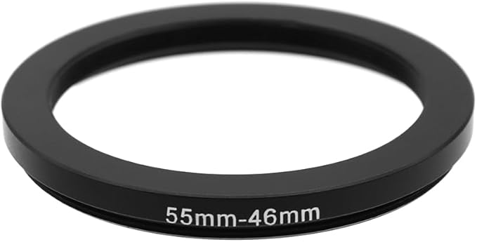 55-46/49/52/58/62/67/72/77mm Step Up & Step Down Filter Ring Adapter for Camera ND/UV/CPL (55-46mm)