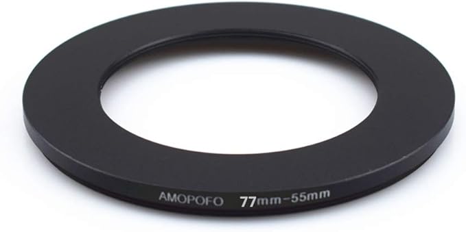 77mm to 55mm /77mm-55mm Step-Down Ring Filter Adapter for All Brands UV,ND,CPL,Metal Step-Down Ring Adapter