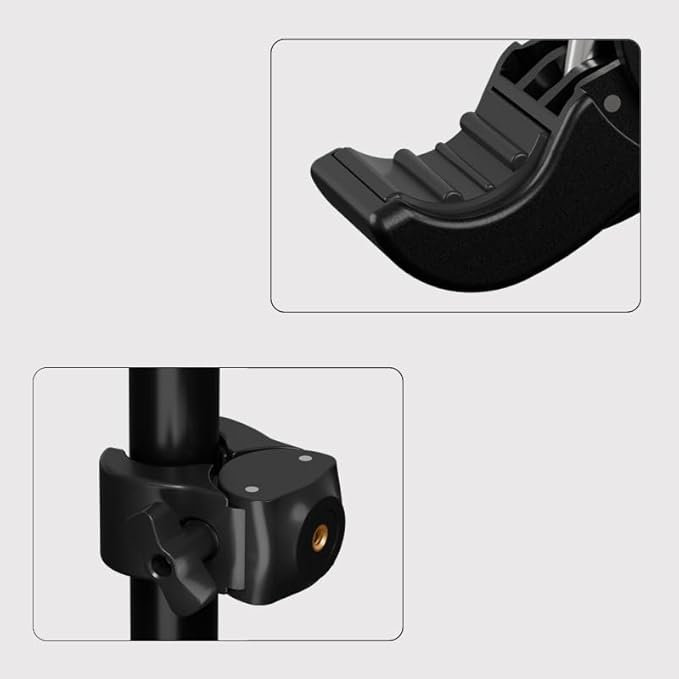 Camera Clamp Mount with 1/4''-20 Threaded Connector Super Clamp Mount for Magic Arm Camera Tripod Pole Photography Light Stand Ring Light Phone Holder Gooseneck Hose Microphone Stand Mic Arm