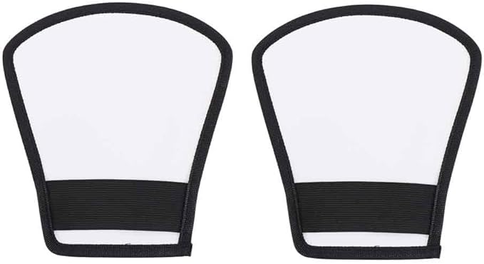 Leadigol 2PCS Flash Diffuser,Camera Flash Diffuser Double-Sided Flash Softbox Photo Light Reflector with Elastic Strap