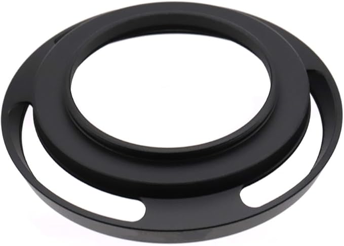 40.5mm Hollow Lens Hood 40.5mm Screw in Curved Vented Lens Hood 40.5mm Metal Lens Hood for 40.5mm Lens Hood Wide(Black)