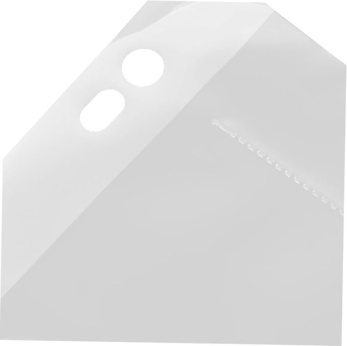 Mikikit 10pcs Negative Film Sleeves Waterproof Archival Storage Sheets for Photo Protecting Rigid Page Protectors with Binder Style for Film Collection for Document Organization