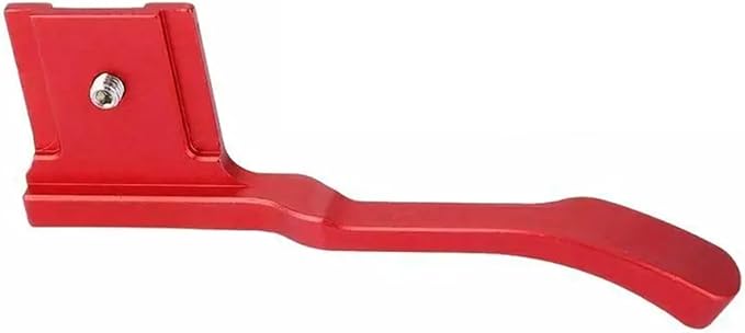 Thumbs UP Grip for Fuji GFX 50R for fujifilm Camera Custom Mount Hot Shoe Grip Black Red(Red)