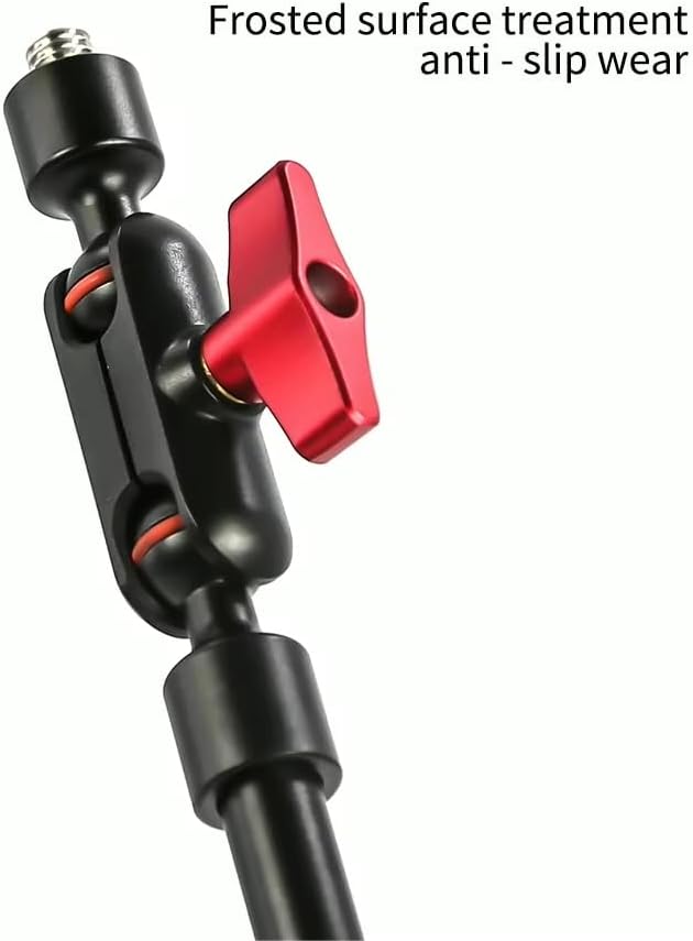 REFLEX CAMERA Adjustable Magic Arm - 80cm - with Universal Phone Holder – Flexible Aluminum Alloy Camera Mount Clamp for Tripod, Overhead Rig, Vlogging, Live Streaming, Photography, Video Recording