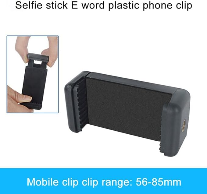 Reflex Camera Smartphone Clip Holder Clamp for Tripod & Monopod - Universal 1/4" Adapter, Secure Smartphone Mount, Adjustable Bracket for Photography and Video Accessories