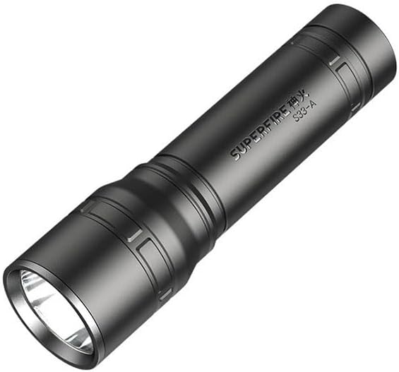 SuperFire Mini Flashlights Handheld, Small Flashlights Powerful, Super Bright Tactical Flashlight LED, Rechargeable Flash Light with 4 Lighting Modes，High Lumens for Home, Emergency, Camping(S3-A)