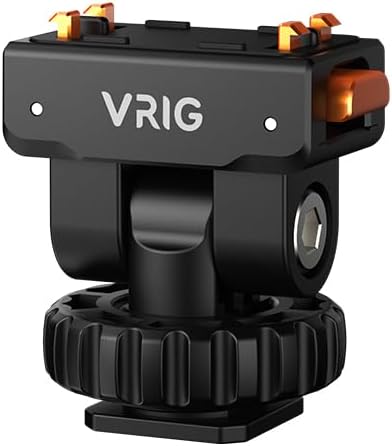 VRIG AC-44 Cold Shoe Adapter with Magnetic Quick Mount for Insta 360 Ace/Ace Pro 2, Action Camera Mount Adapter with 1/4" Thread Compatible DSLR Camera Hot Shoe, Tripod Accessories