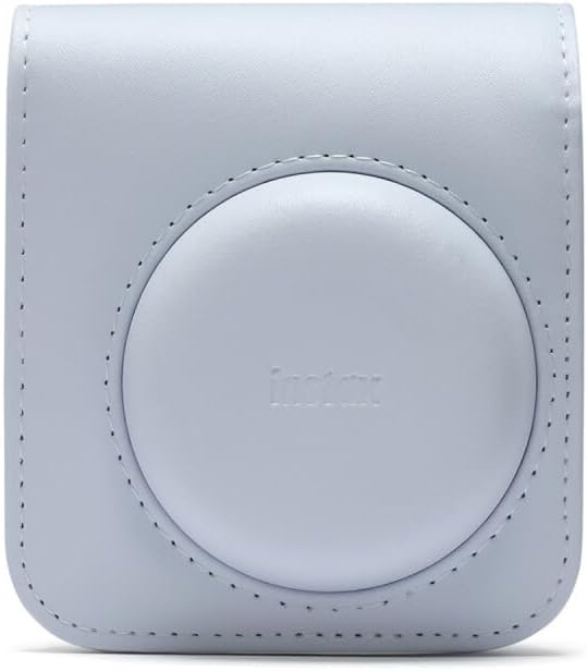 Fujifilm Instax Mini 12 Instant Camera Clay White Bundle – Includes 40-Sheets Instax Mini Film, Protective Case, and Mini Photo Album