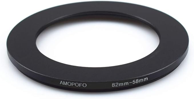 82 to 58mm Metal Ring/82mm to 58mm Step Down Rings Filter Adapter for UV,ND,CPL,Metal Step Down Rings,Compatible with All 82mm Camera Lenses & 58mm Accessories