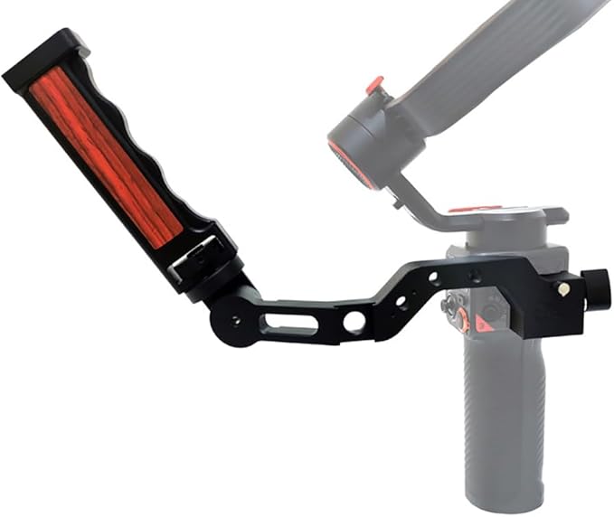 Bracket Stand Cell Phone Stabilizer Carrying Pot Handle Accessory Compatible with Hohem MT2 M6 with 1/4 3/8 Mounting Hole Cold Shoe Mount (Square Handle)