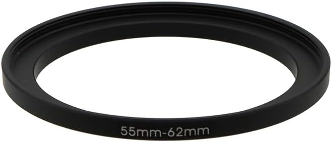 55-46/49/52/58/62/67/72/77mm Step Up & Step Down Filter Ring Adapter for Camera ND/UV/CPL (55-62mm)