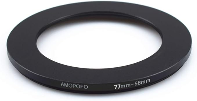 77mm to 58mm /77mm-58mm Step-Down Ring Filter Adapter for All Brands UV,ND,CPL,Metal Step-Down Ring Adapter