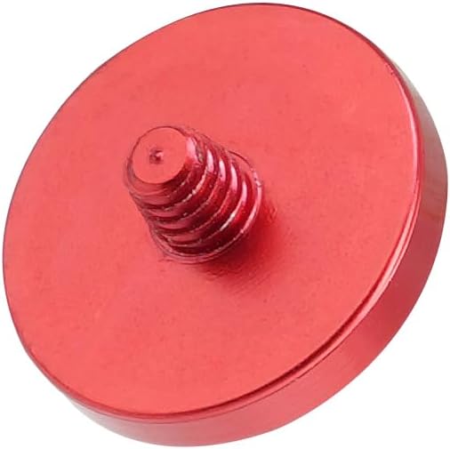 FocusFoto 2-Pack Camera Shutter Button PU Leather Soft Shutter Release Button Fits for Fuji X-M5 X-T50 X100VI X-T5 X-T4 X-T3 X-T30 II X-E3, for Nikon ZF DF, for Leica M10 M9 M8 M7 (Red with Black)