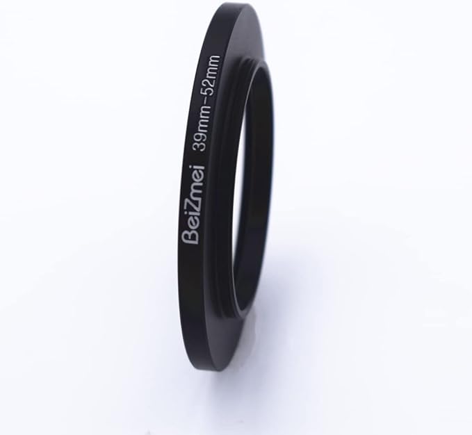 39mm to 52mm Camera Filters Ring,Filters Ring Compatiable All Brands Ø39mm Lens to Ø52mm UV ND CPL Camera Accessory.Made of CNC