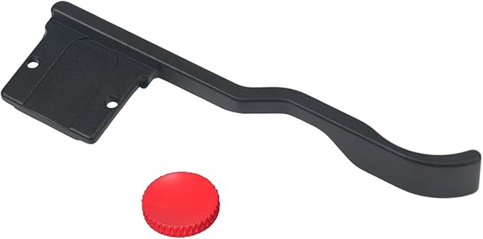 A7CII A7CR Metal Thumb Up Grip for Sony A7C II A7C R A7C2 Digital Camera Hot Shoe Thumb Hand Grip with Camera Shutter Button Accessories (Black)