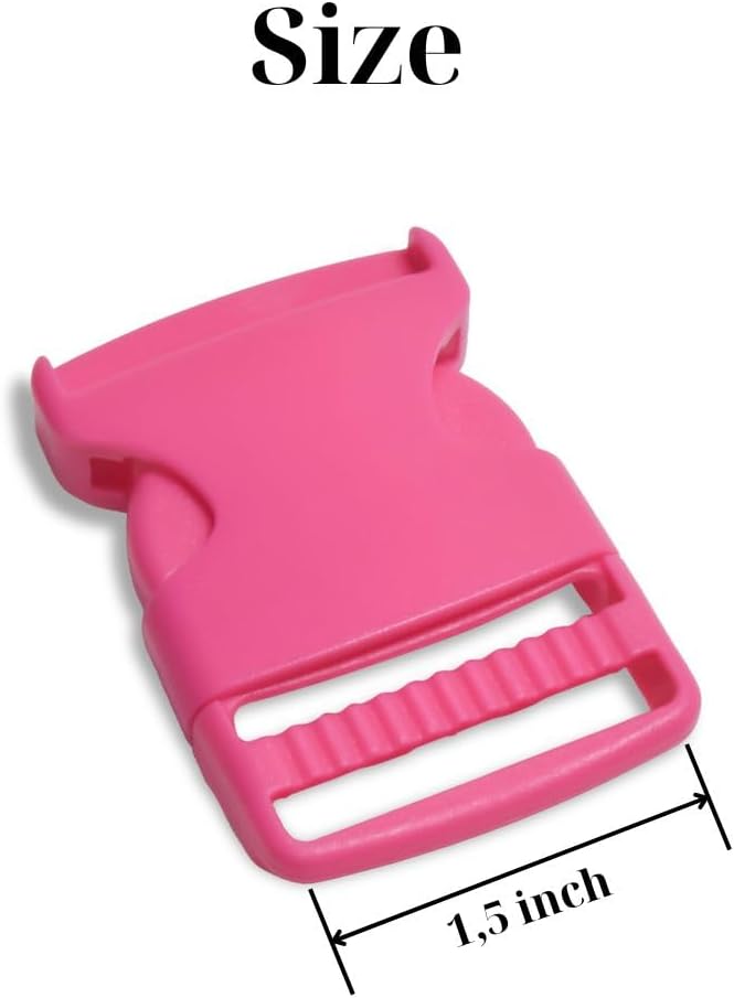 Buckles for Straps Set of 4 Pcs Plastic Buckle Clip Quick Side Release Plastic Fastener