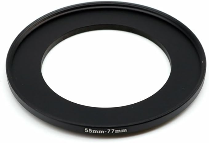 55-46/49/52/58/62/67/72/77mm Step Up & Step Down Filter Ring Adapter for Camera ND/UV/CPL (55-77mm)