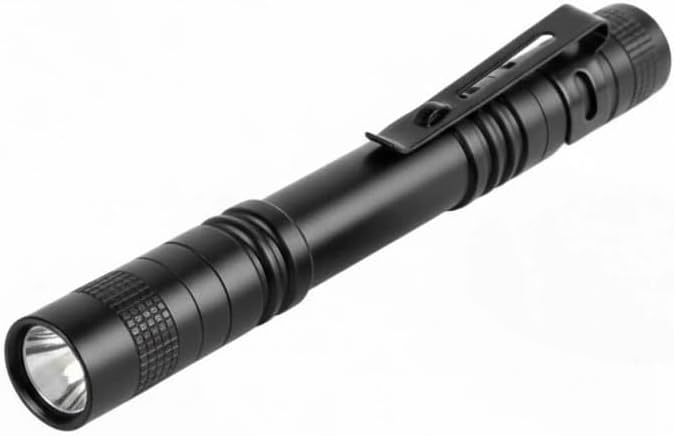 1000 Lumens Pen Flashlight, Compact LED Torch with Clip, 2×AAA Battery Powered, Pocket-Sized Inspection Light for Everyday Carry, Outdoor Use & Work